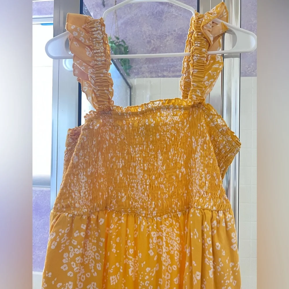 Torrid Yellow Floral Midi Dress - Picture 5 of 5